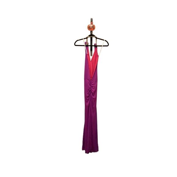 Savee Couture Womens Small Laguna Beach Y2k Halter Maxi Dress Fushia NWT - Picture 9 of 13